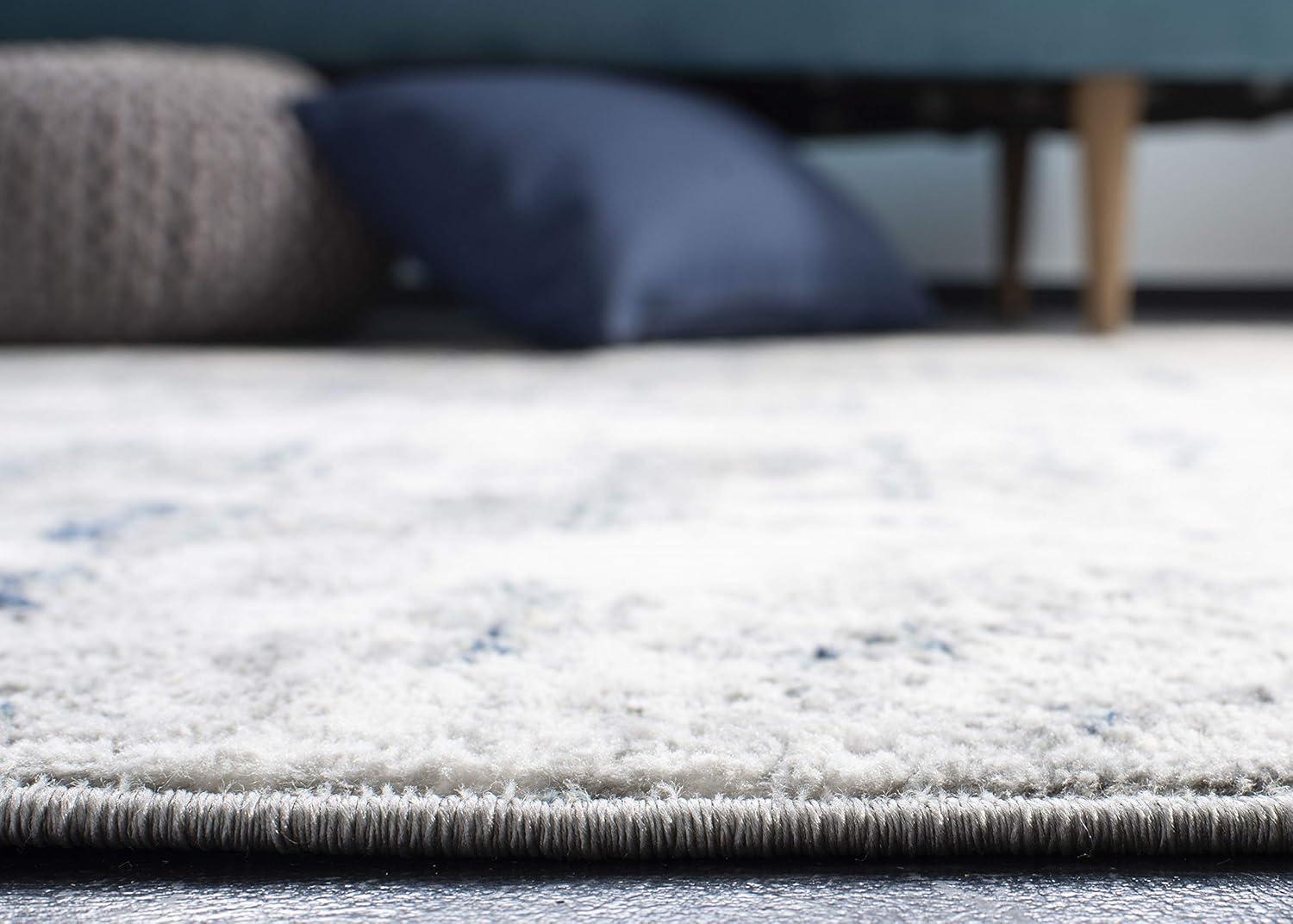 Jasper JSP107 Power Loomed Area Rug - Grey/Blue - 4'x6' - Safavieh.