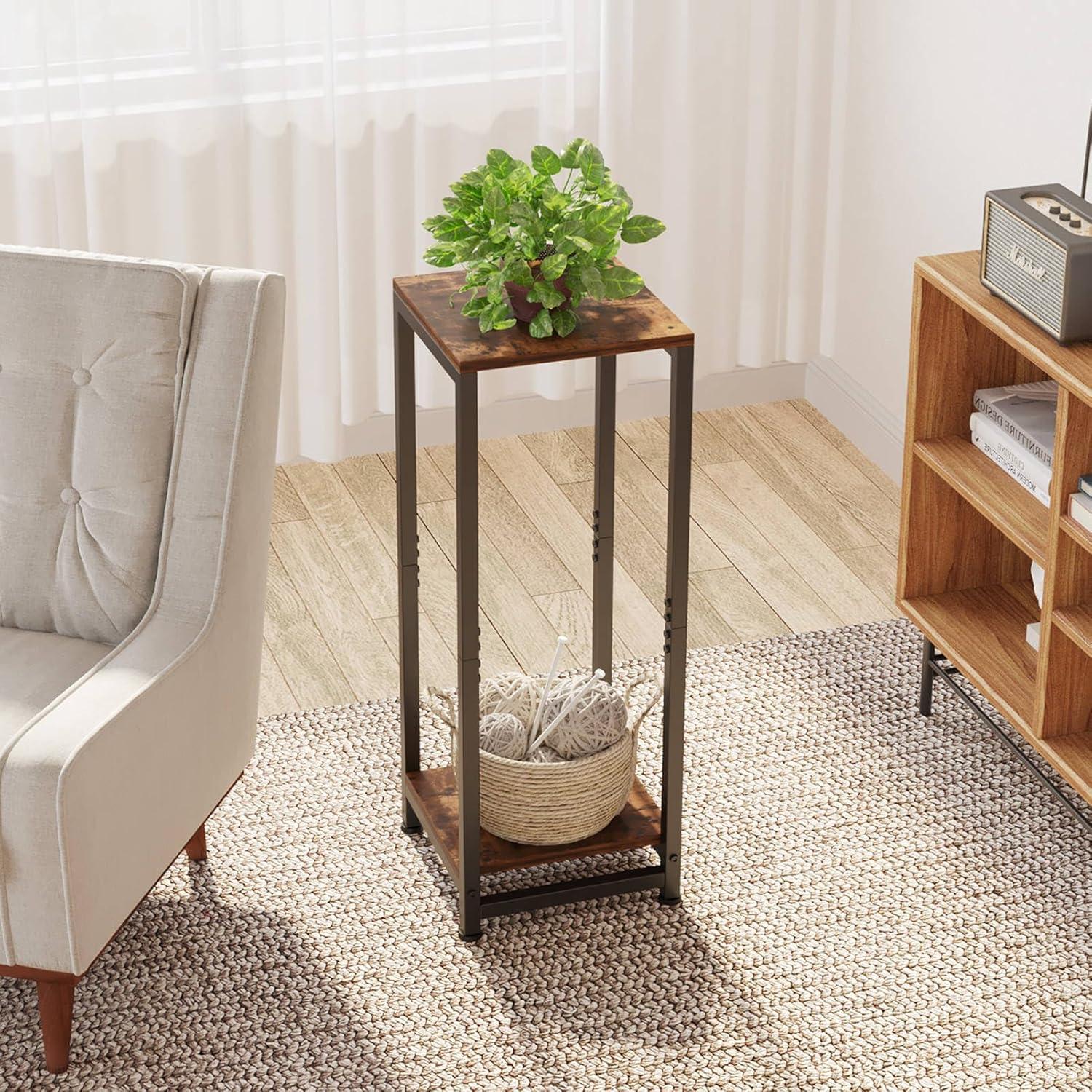 Square 2 Tier Plant Stand Indoor