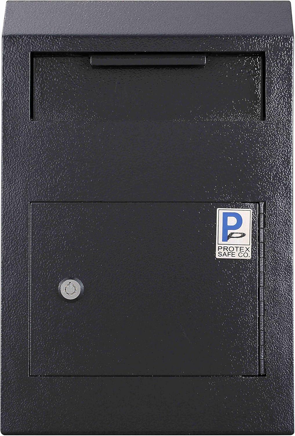 Protex Beige Steel Wall-Mount Drop Box Safe