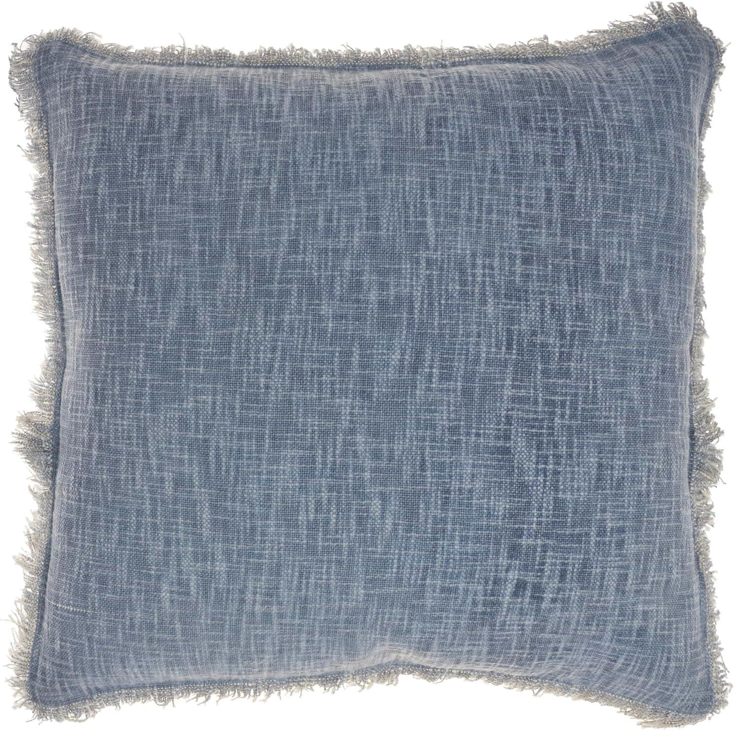 Nicolecurtis Fringed Cotton Throw Pillow