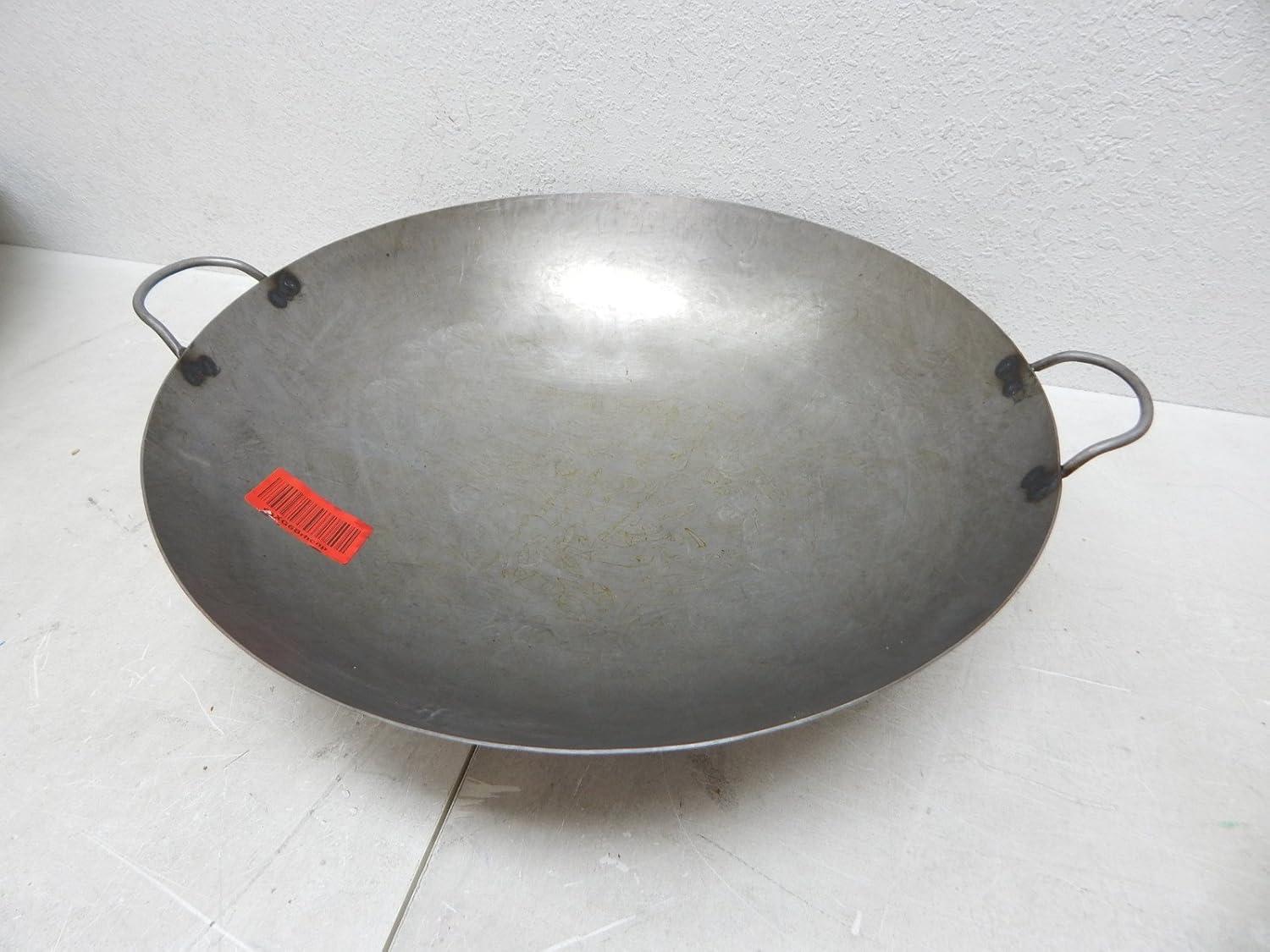 22-Inch Hand-Hammered Steel Cantonese Wok