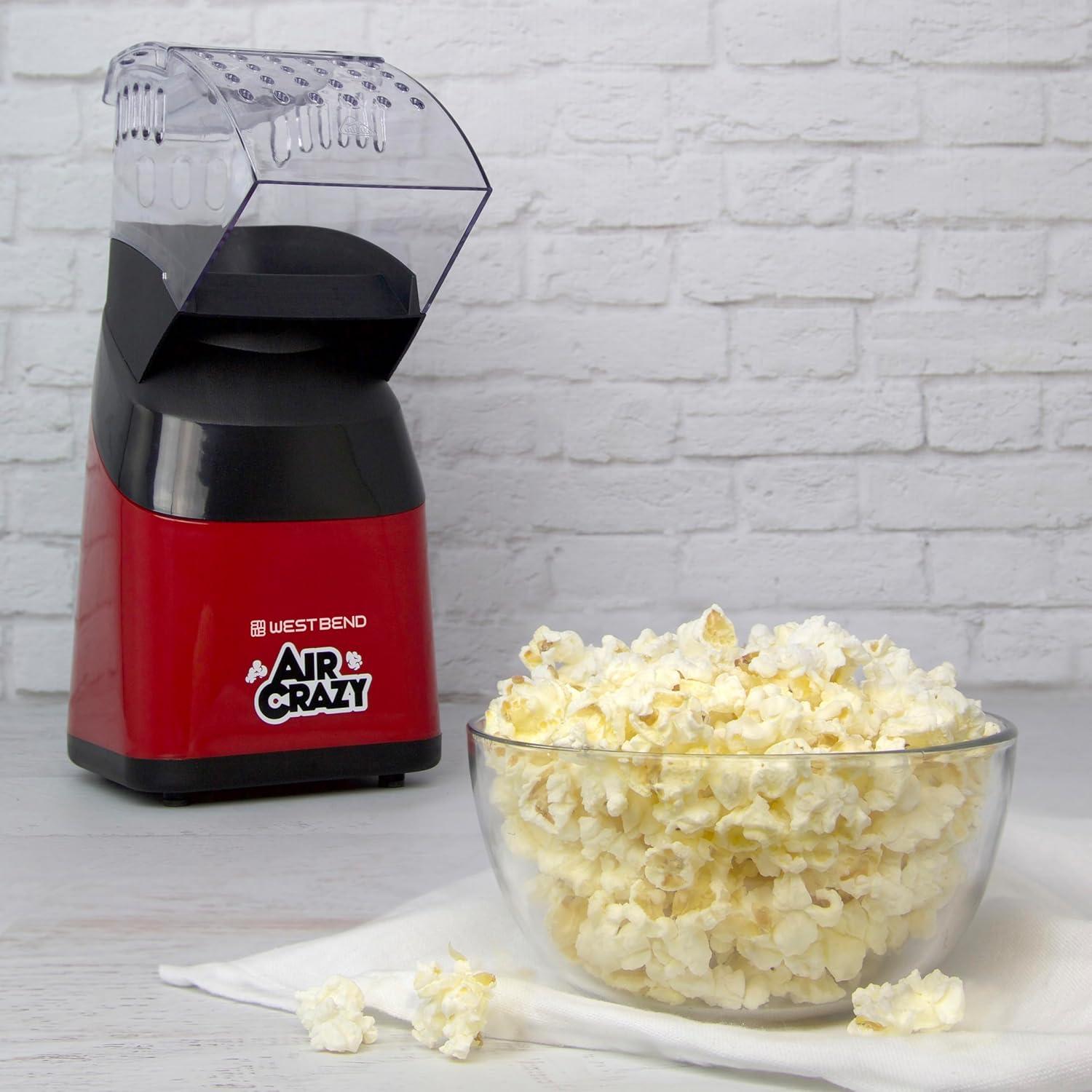 West Bend Air Crazy 4QT Hot Air Popcorn Machine, Ventilation Technology