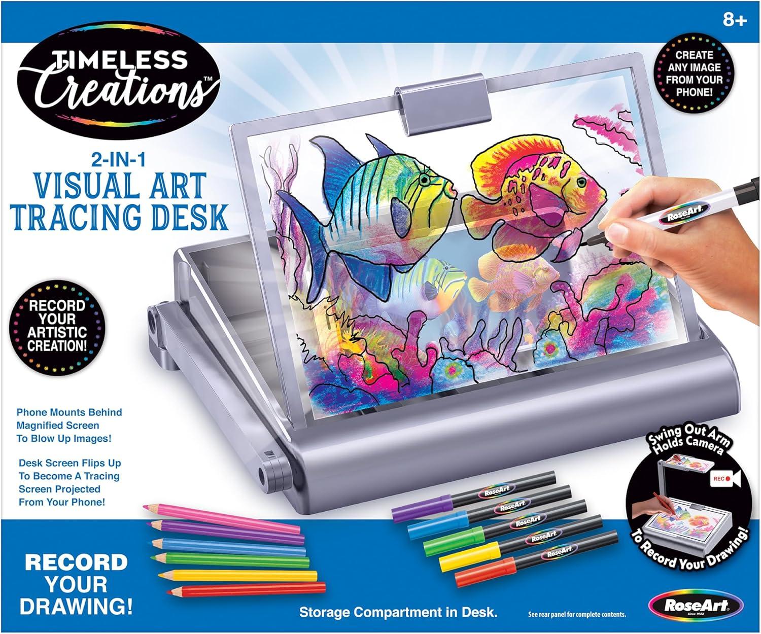 Cra-Z-Art 2-in-1 Visual Art Tracing Desk with Phone Holder