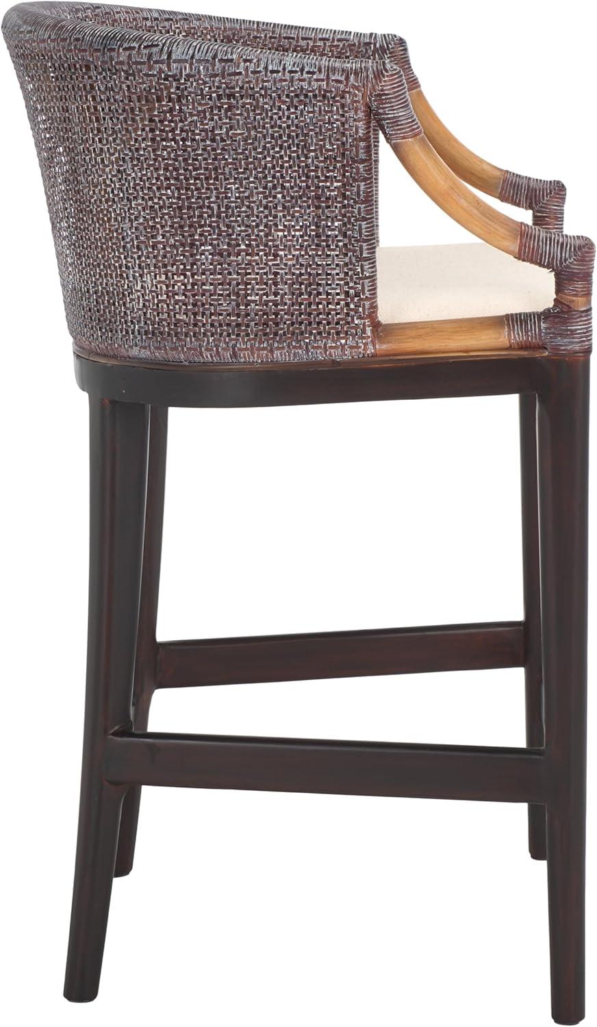 Brando Counter Stool - BST4000 - Natural/White Washed - Safavieh