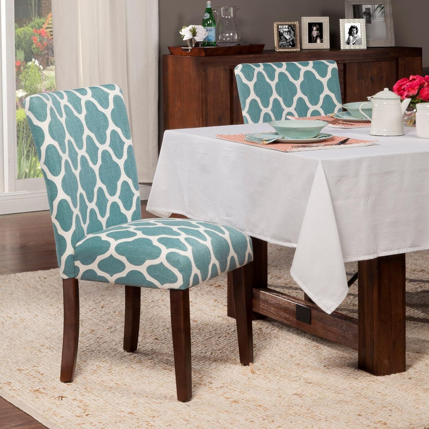 HomePop Parsons Dining Chairs (Set of 2), Quatrefoil