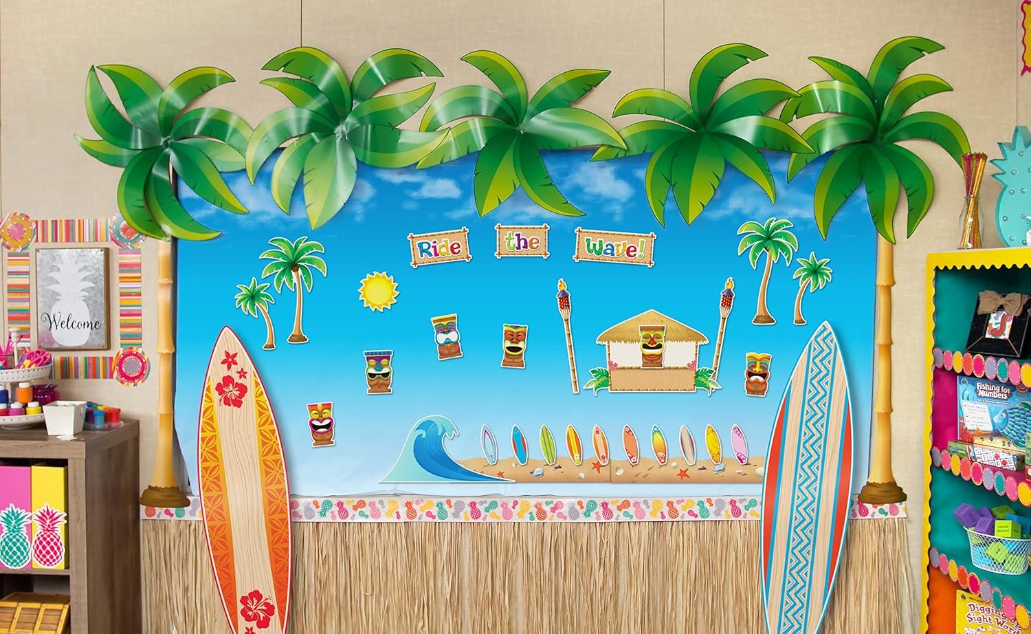 Teacher Created Resources Giant Surfboards Bulletin Board Display Set