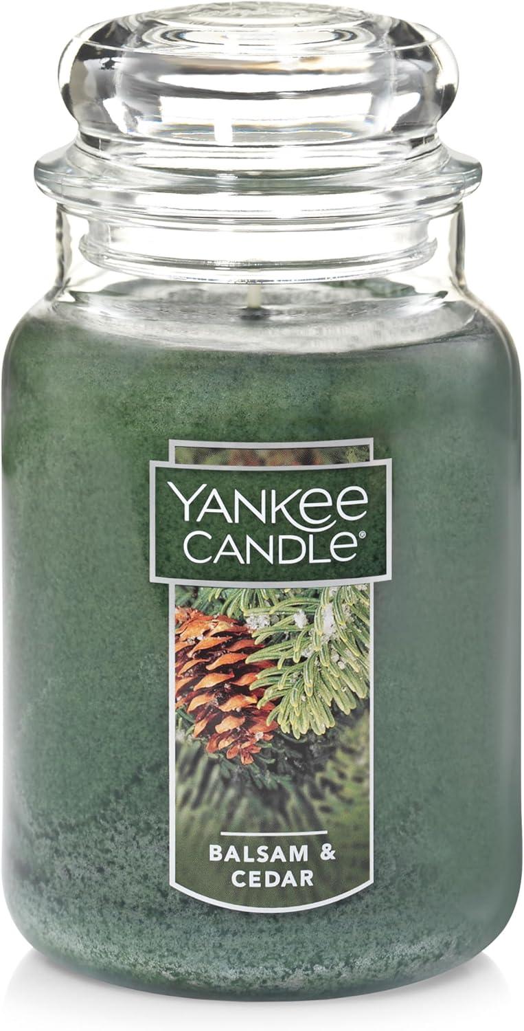 Balsam & Cedar Green Scented 22 oz Jar Candle