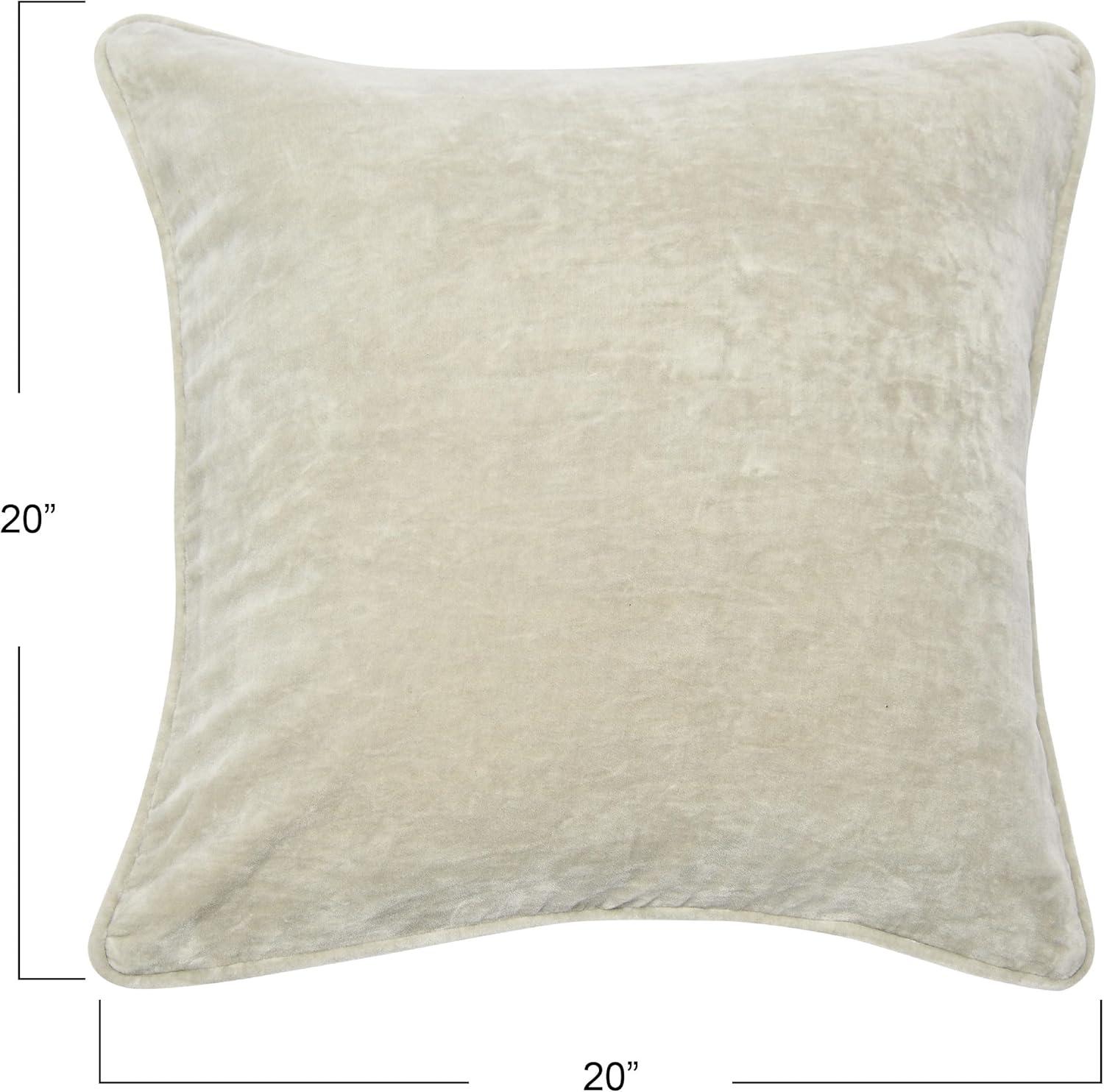 Creative Co-Op 20" Square Velvet Pillow Cover