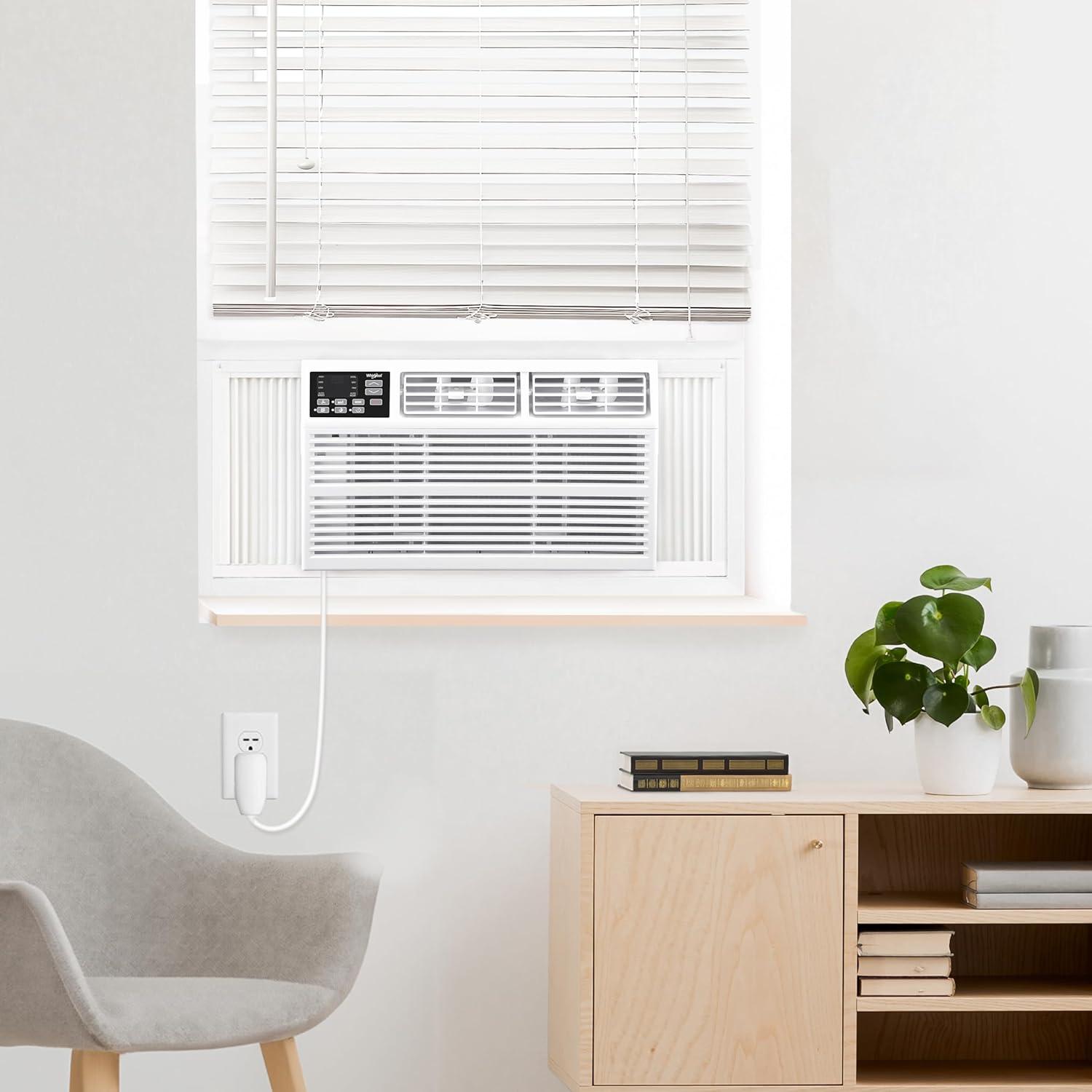 Whirlpool 24,000 BTU 230V Window-Mounted Air Conditioner with Remote Control