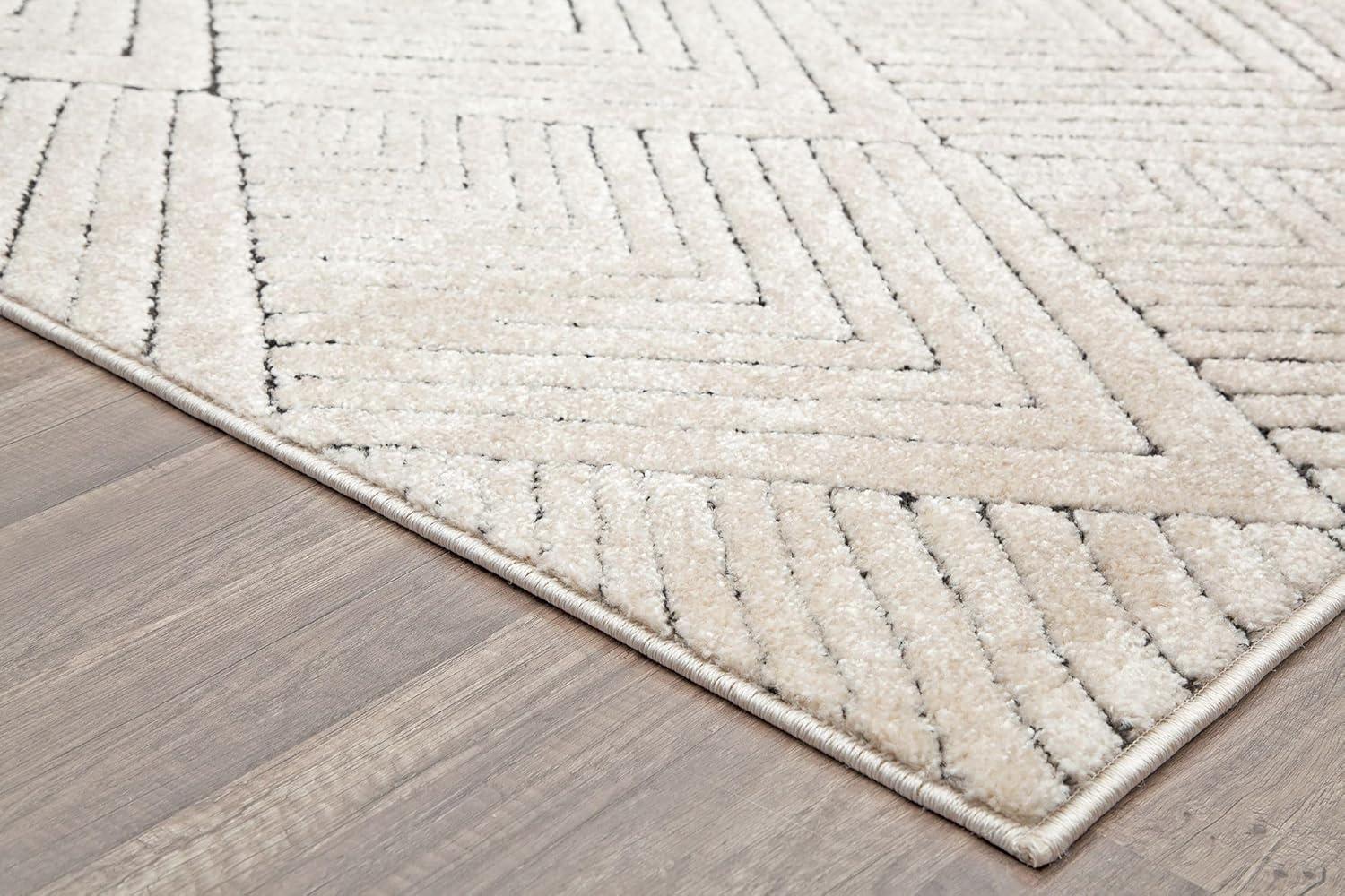 Cadence Contemporary Alabaster Area Rug, 2' x 4'
