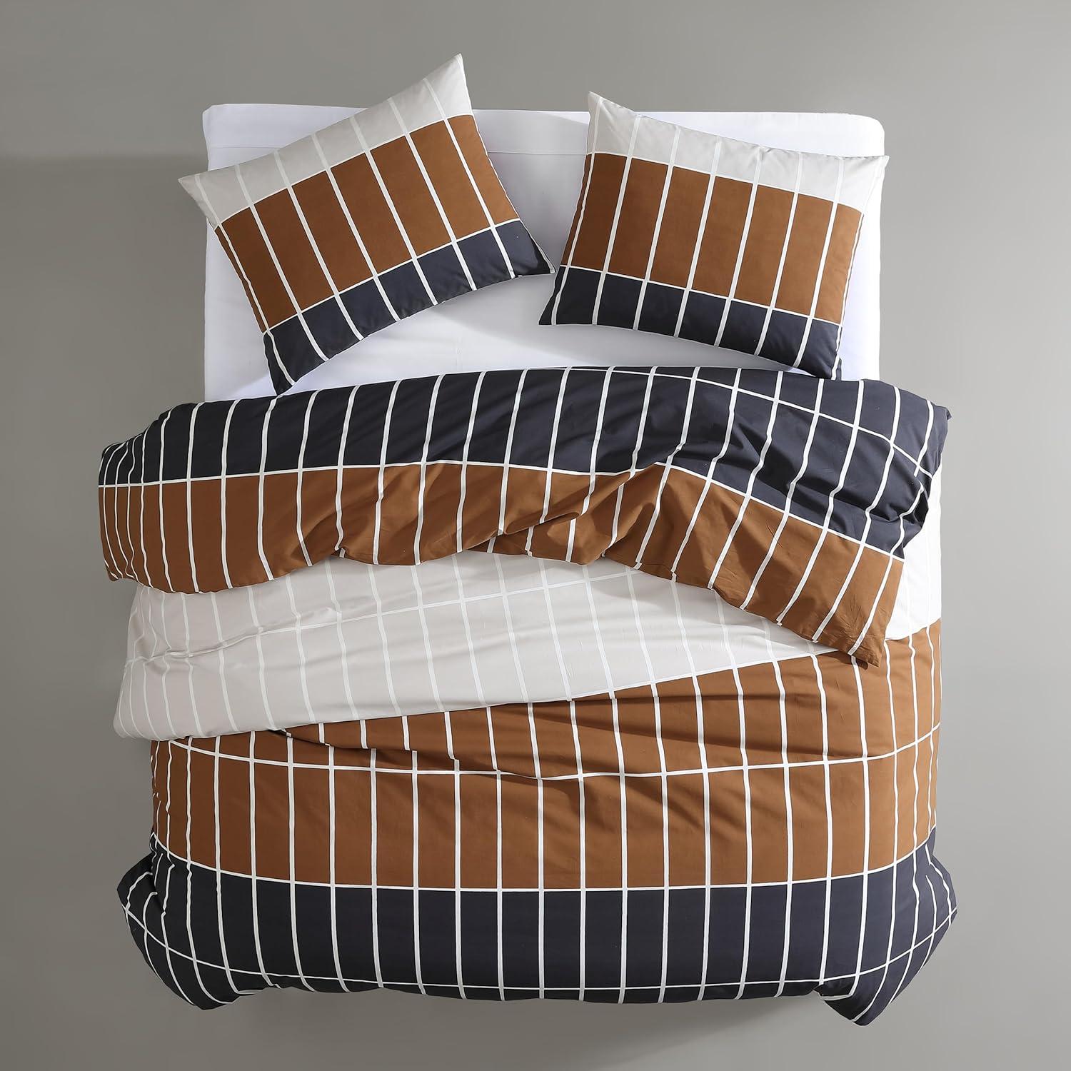 Marimekko Tiiliskivi Raita Cotton Duvet Cover Set