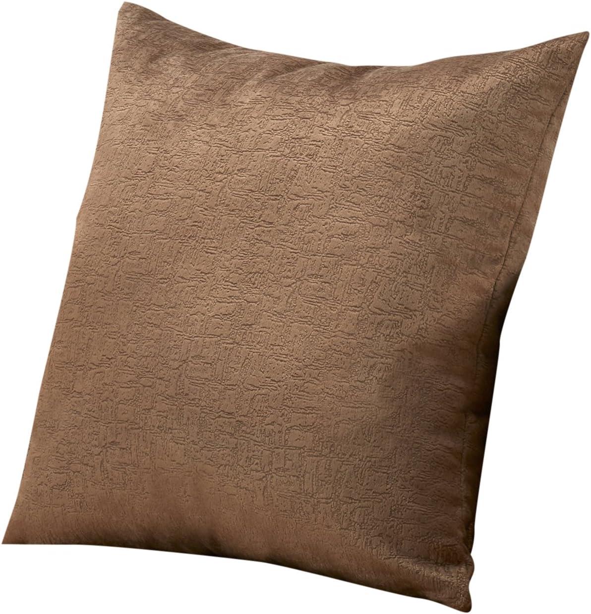 Pillows 18 X 18 Square Accent Sofa Couch Bedroom Polyester Brown