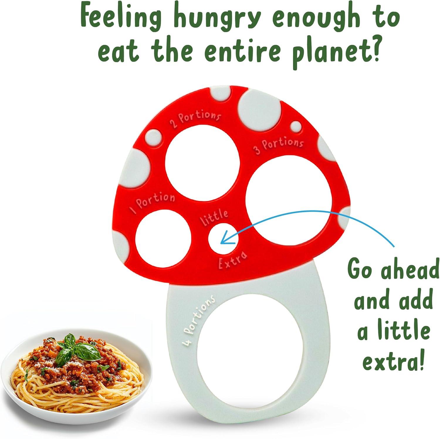 Pasta Measuring Tool - Spaghetti Measuring Tool - Portion Control - Serving Size Measurer - Quirky Mushroom Design - Fun And Unusual Kitchen Gadgets & Accessories - Home Cooking Essentials C38