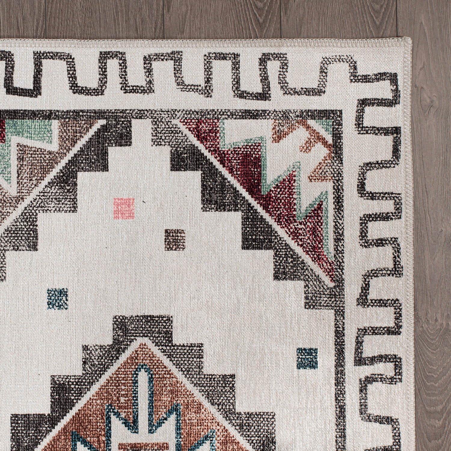 CAMILSON Oriental Retro Persian Traditional Vintage Distressed Non-Shedding Indoor Area Rug(4006-Beige 8x10)