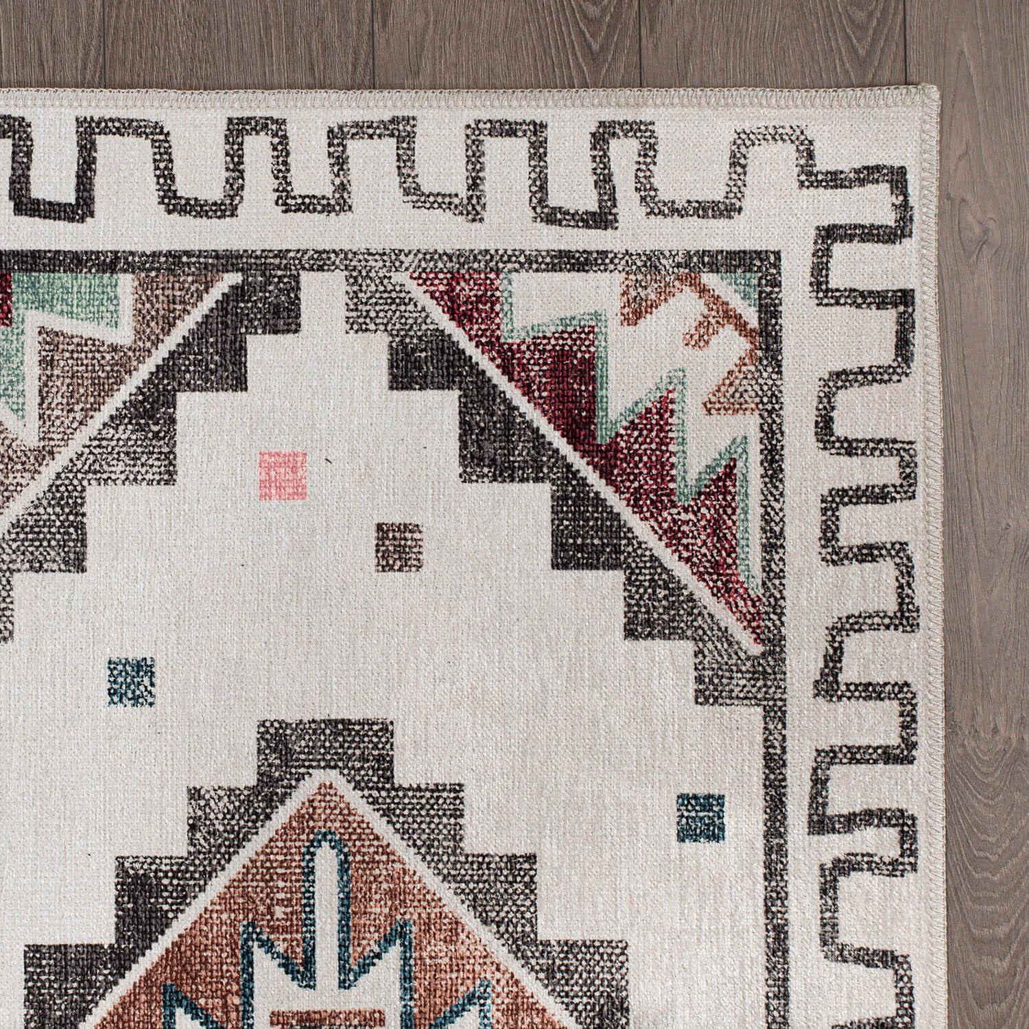CAMILSON Oriental Retro Persian Traditional Vintage Distressed Non-Shedding Indoor Area Rug(4006-Beige 8x10)
