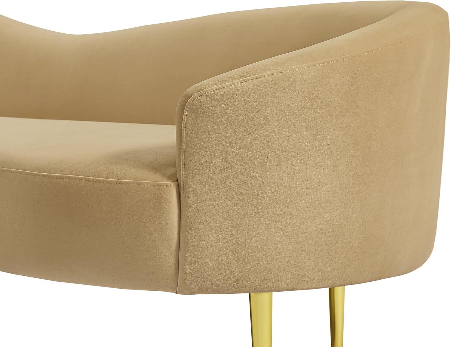 Meridian Furniture Ritz Camel Velvet Sofa