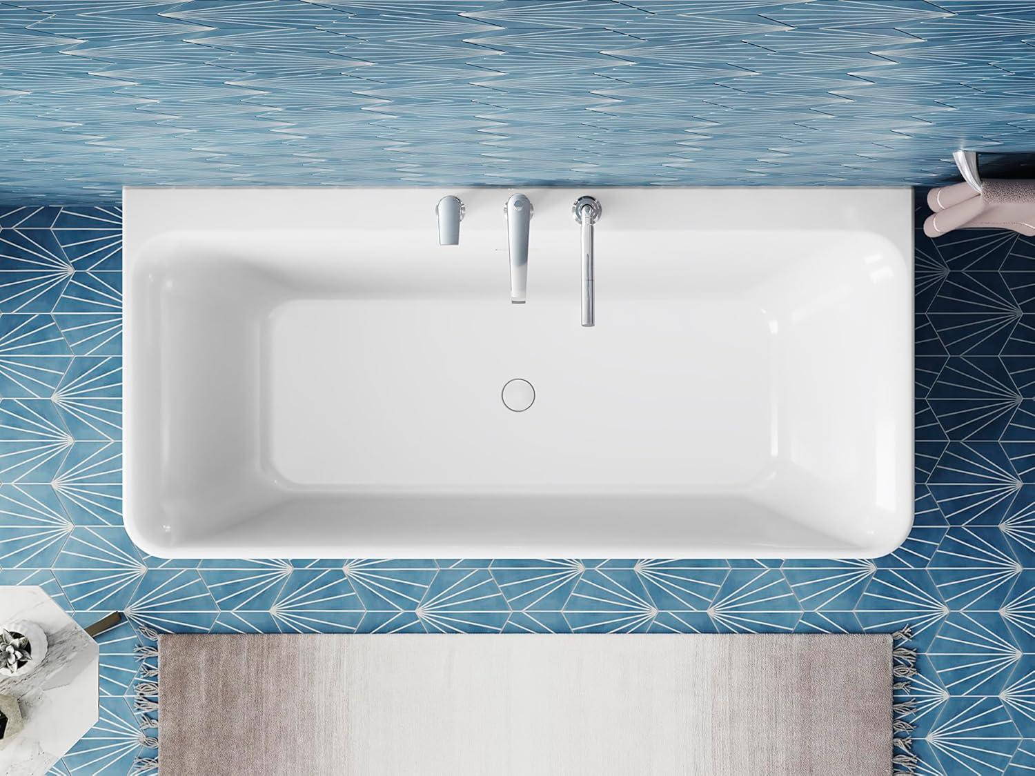 Unwind 67" x 32" Back-To-Wall Soaking Bathtub
