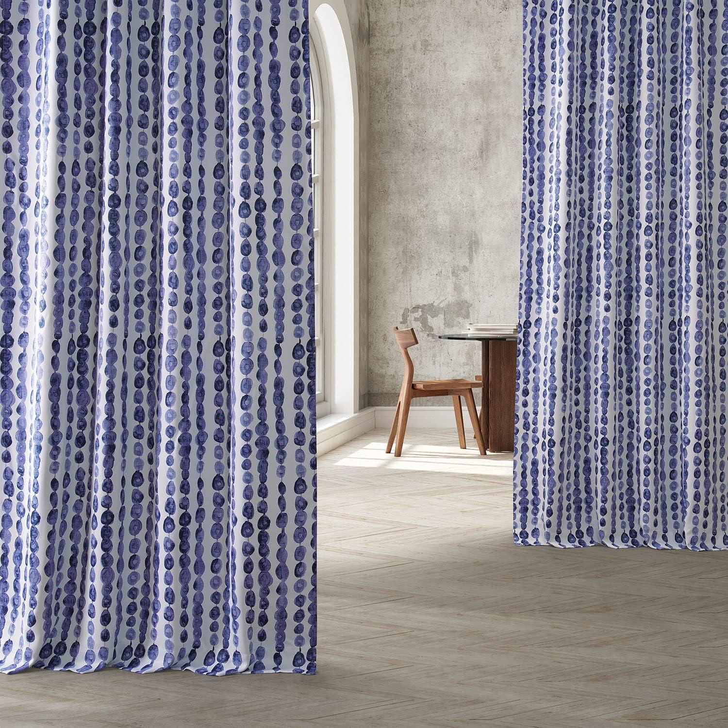 Gumdrop Blueberry Room Darkening Curtain (1 Panel), Gumdrop Blueberry, 50W X 108L