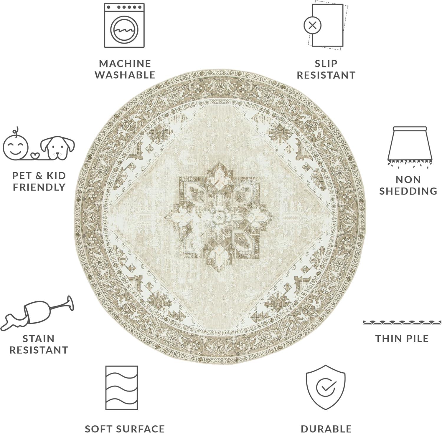 Tucson TSN102 Power Loomed Machine Washable Area Rug  - Safavieh