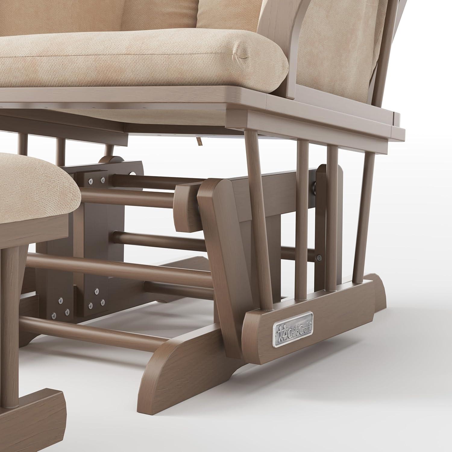 Child Craft Cozy Glider Rocker and Ottoman