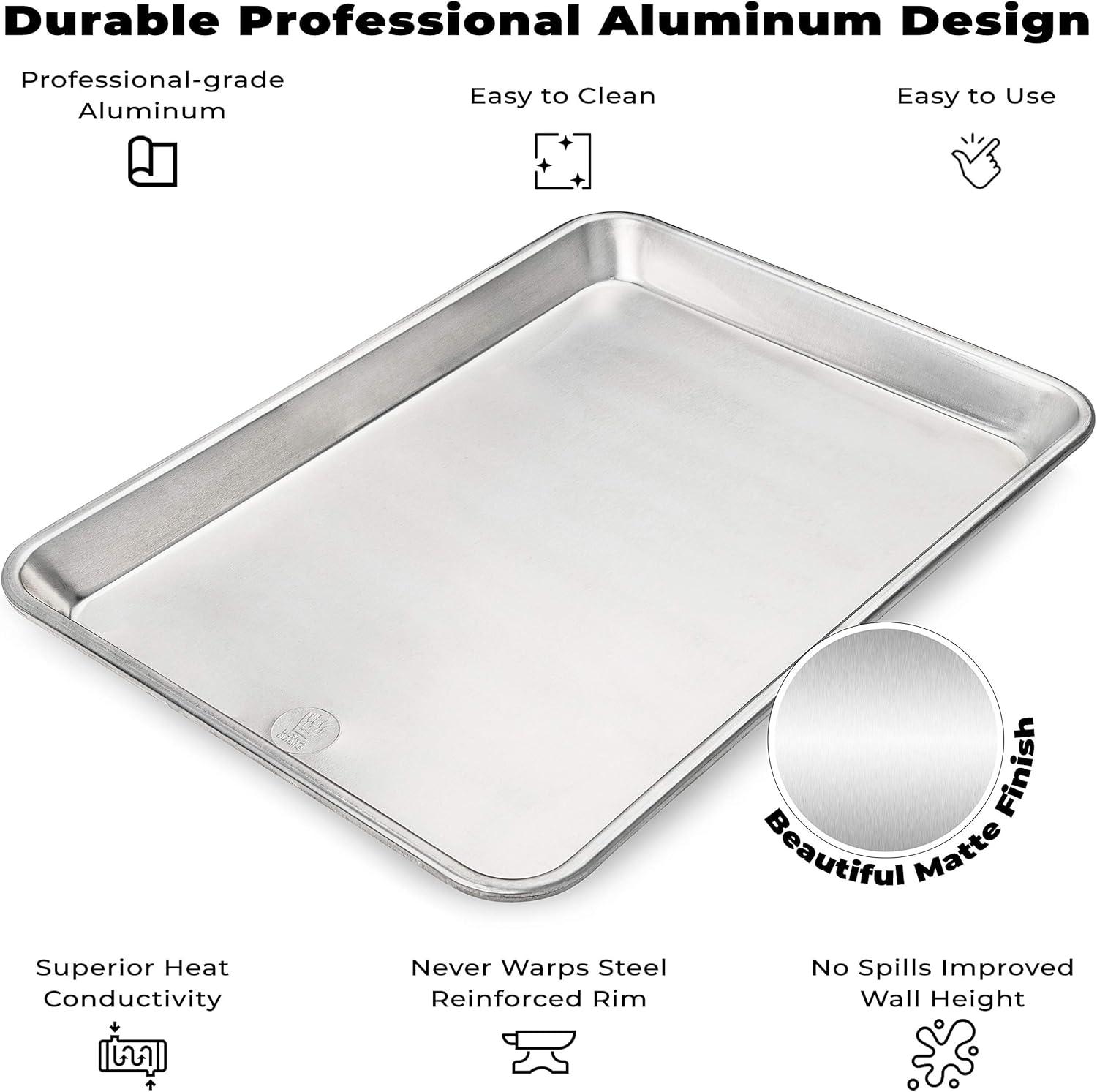 Ultra Cuisine 16.1" x 11.2" Stainless Steel,Aluminum Baking Sheet,