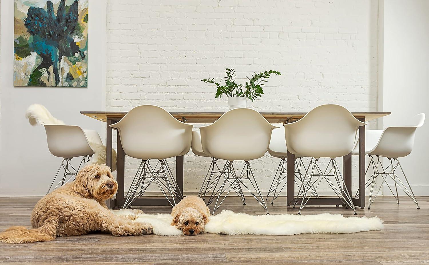 Natural New Zealand Sheepskin Double Rug | Natural | 2'x6'