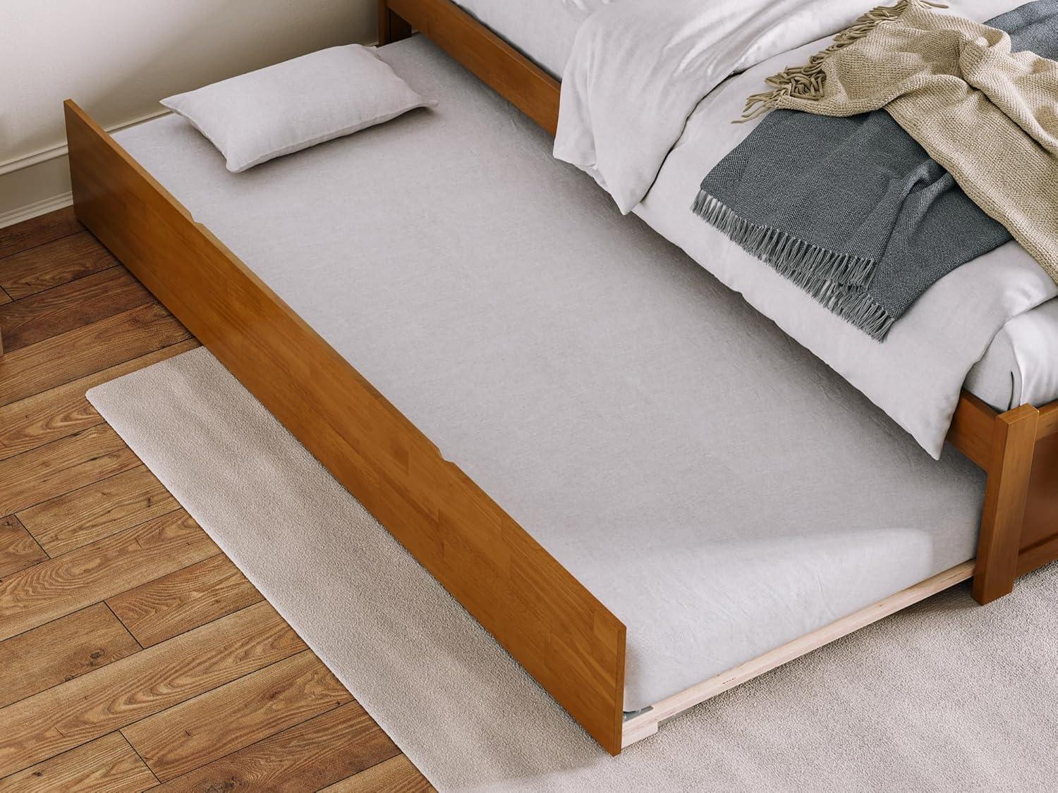 Solid Wood Platform Storage Bed