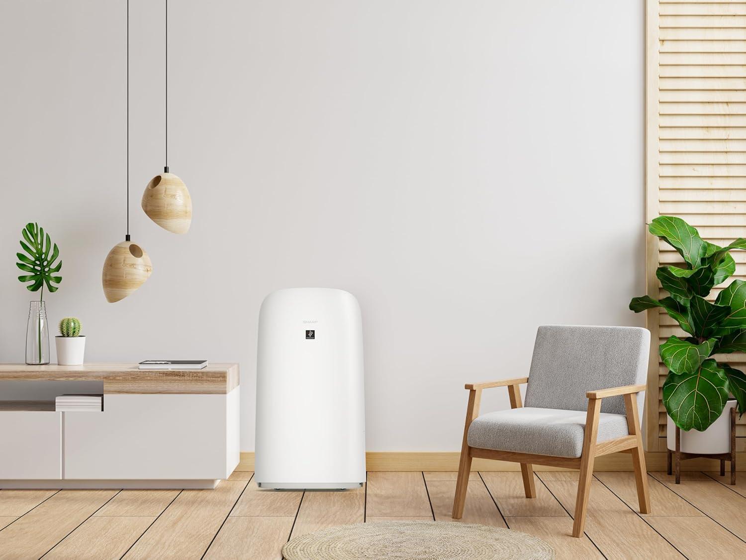 Sharp White Smart Air Purifier and Humidifier with HEPA Filter