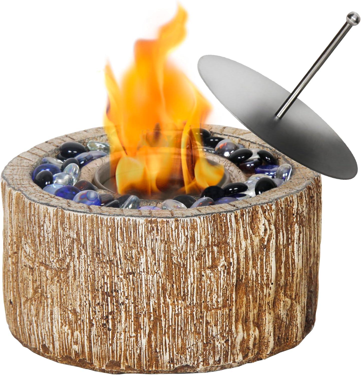 Afterglow Round TerraFab Tabletop Fire Bowl