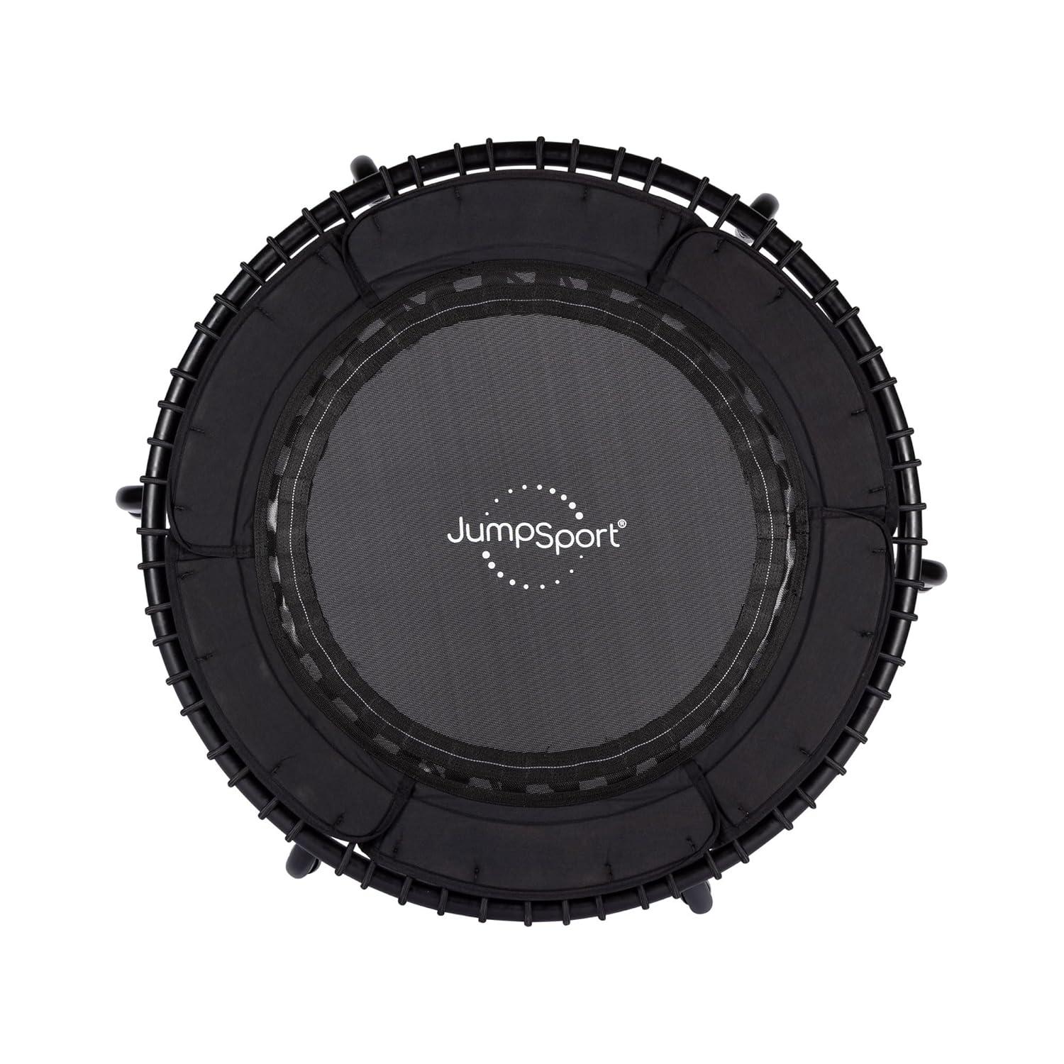 JumpSport JumpSport 370 Home Gym 39" Heavy Duty Fitness Trampoline with 4-In-1 DVD, Black