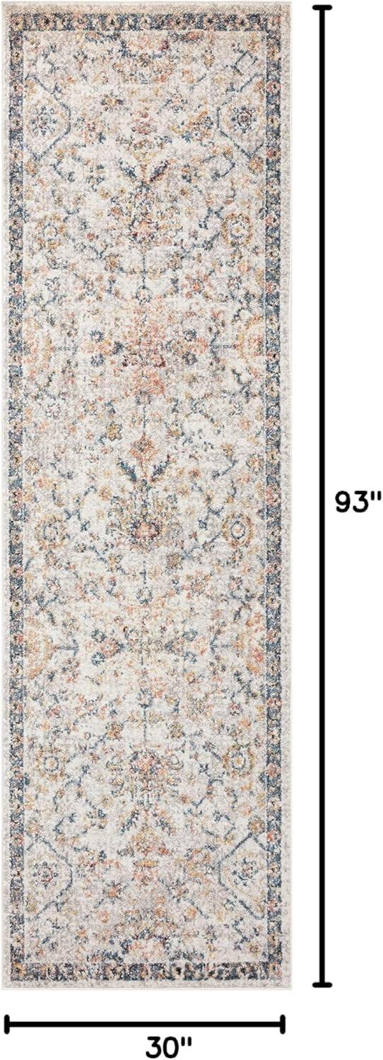 Loloi II Cassandra Collection CSN-03 Dove / Navy Oriental Area Rug 2'-6" x 7'-9"