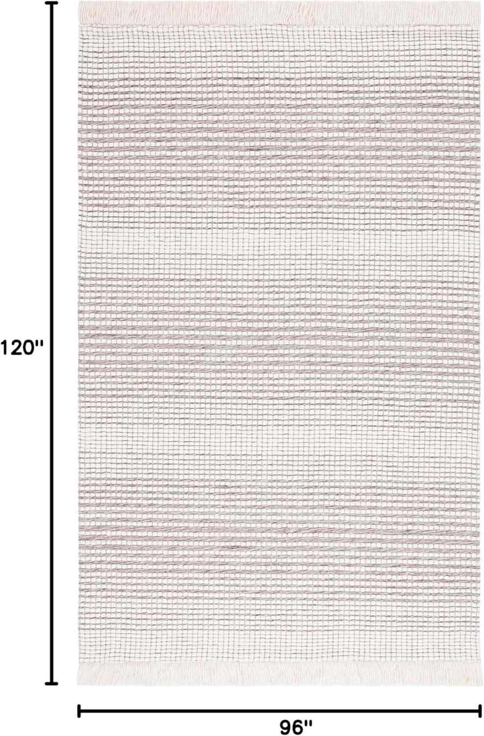 Safavieh Marbella Hand Woven Wool With Cotton Cloth Backing Striped Rug