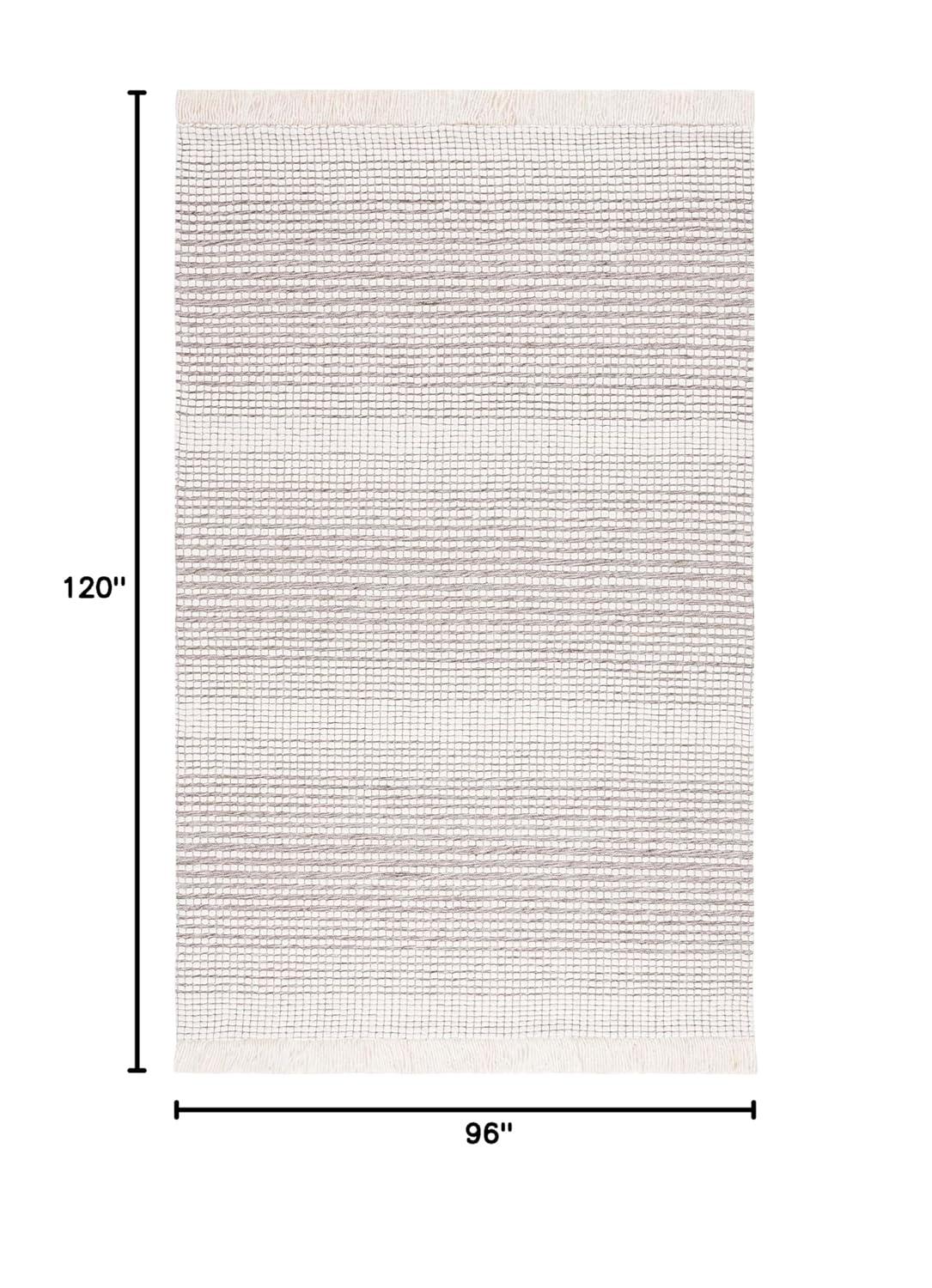 Safavieh Marbella Hand Woven Wool With Cotton Cloth Backing Striped Rug