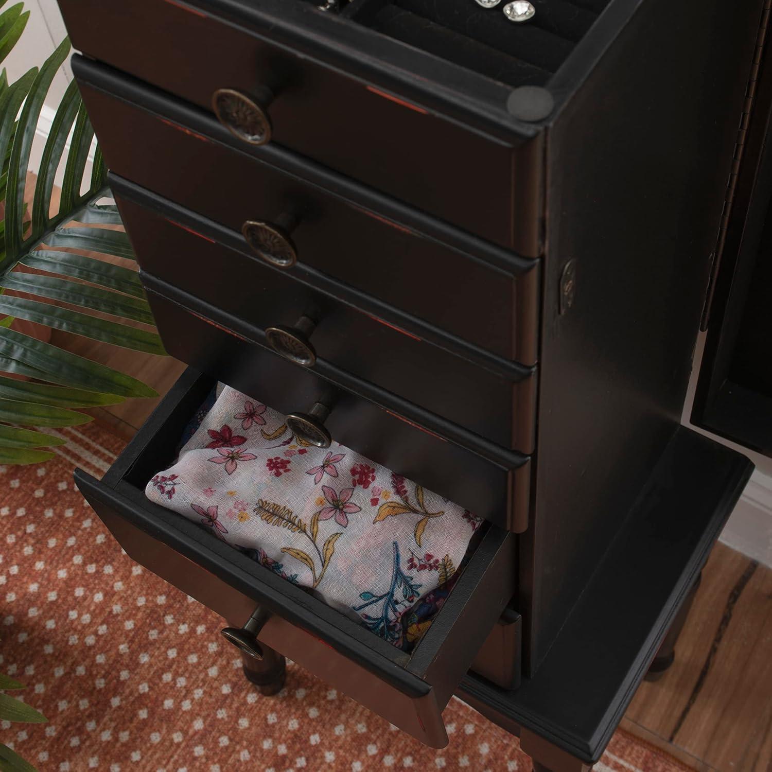 Powell Traditional Ebony Jewelry Armoire