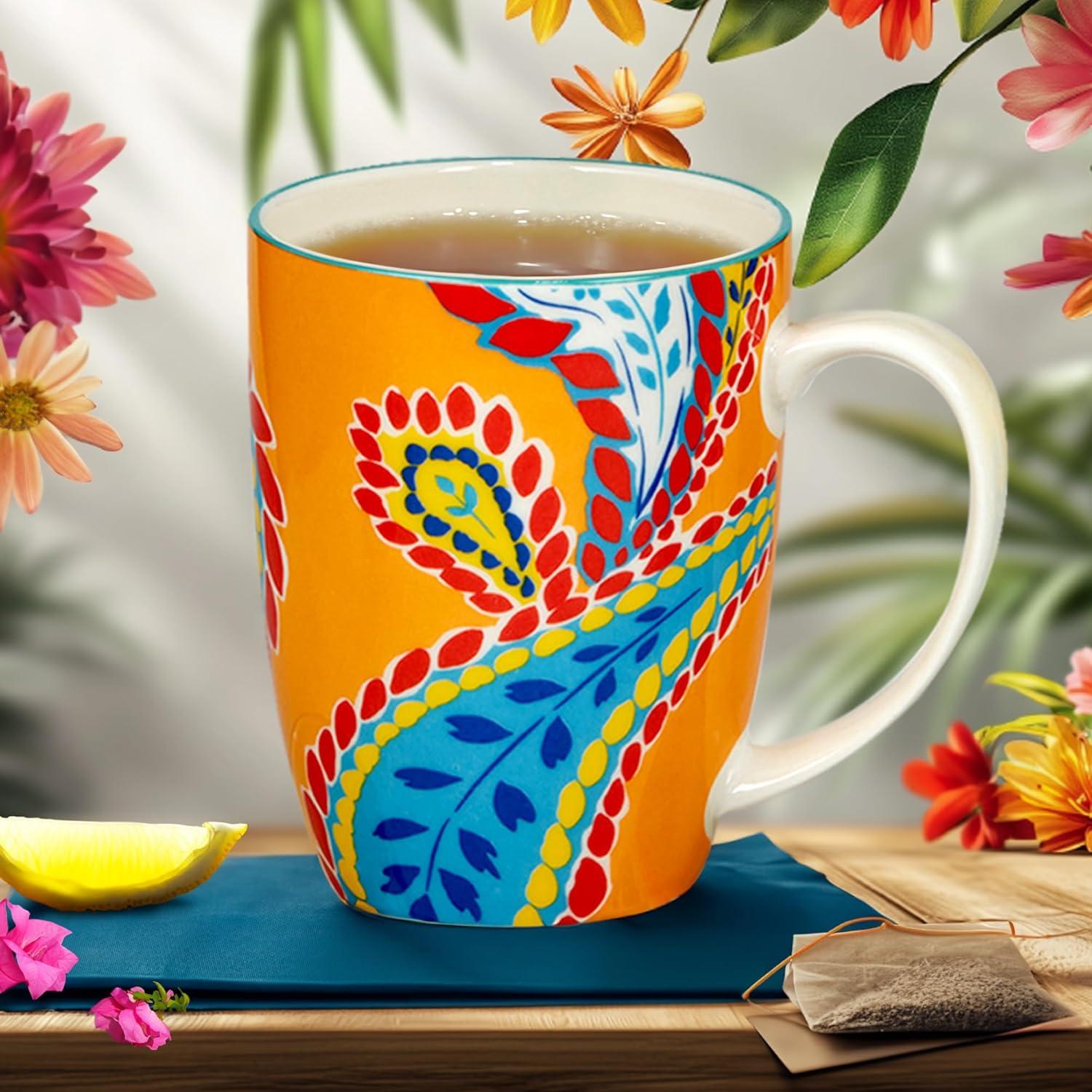 Certified International Certified International Damask Floral Set Of 6 Mugs 6 Asst