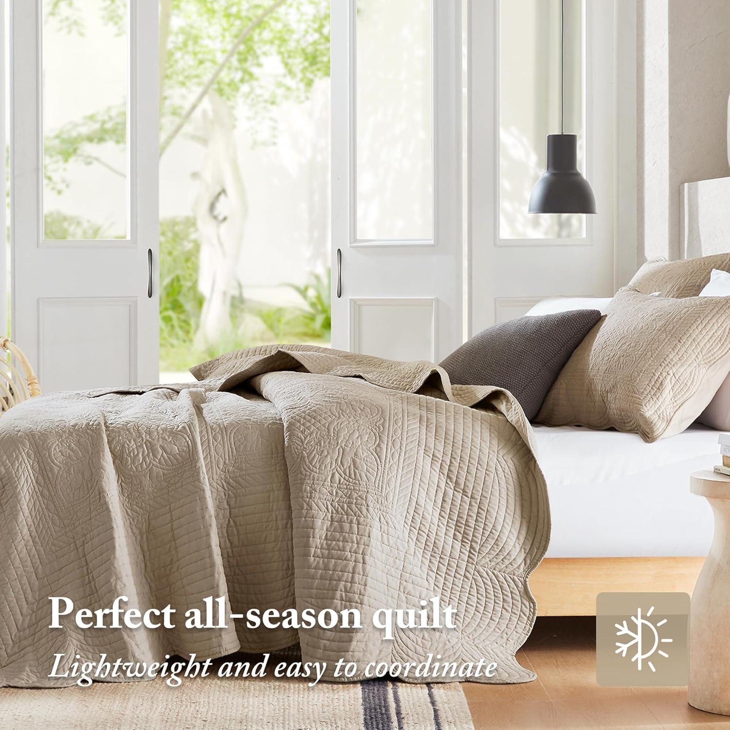 Madison Park Tuscany Scalloped Edge Quilt Set