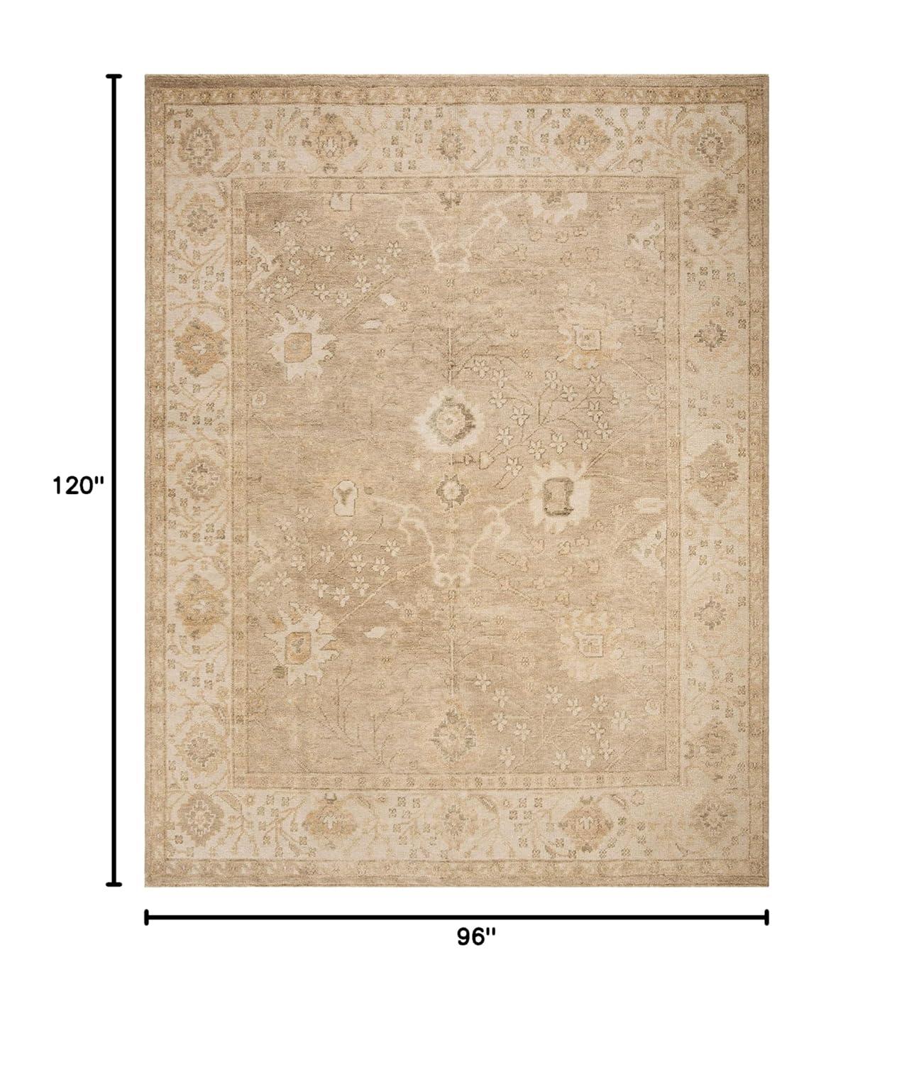 Izmir IZM134 Hand Knotted Area Rug - Gold/Ivory - 8'x10' - Safavieh