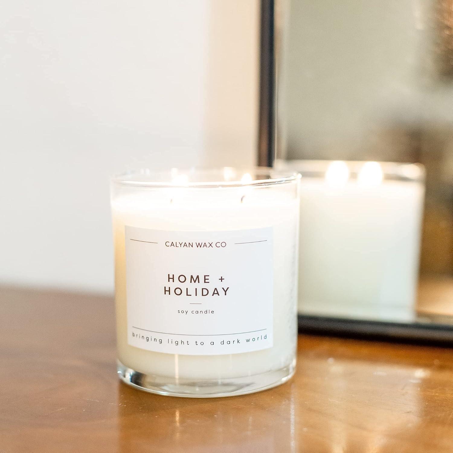 Home & Holiday Cream Soy Wax Scented Candle