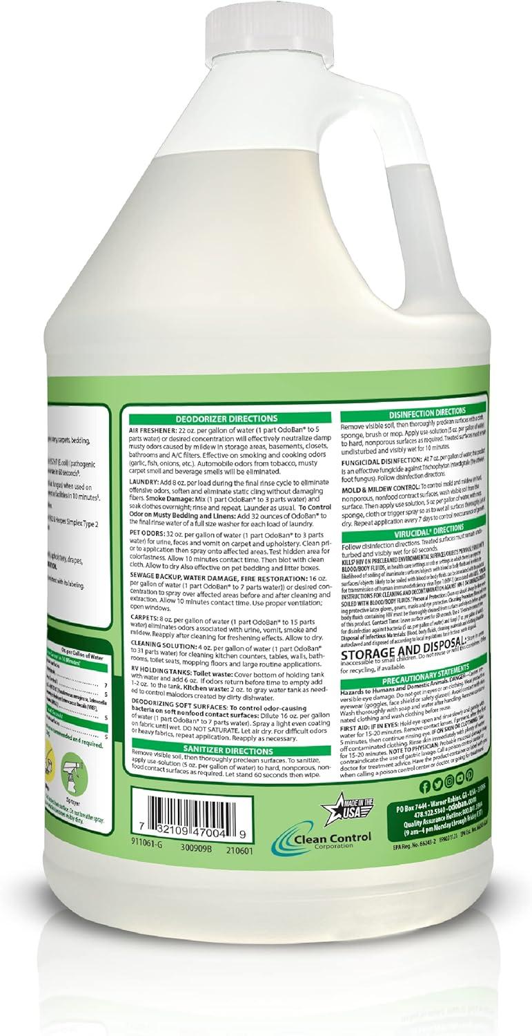 Concentrated Odor Eliminator and Disinfectant Eucalyptus, 1 gal Bottle