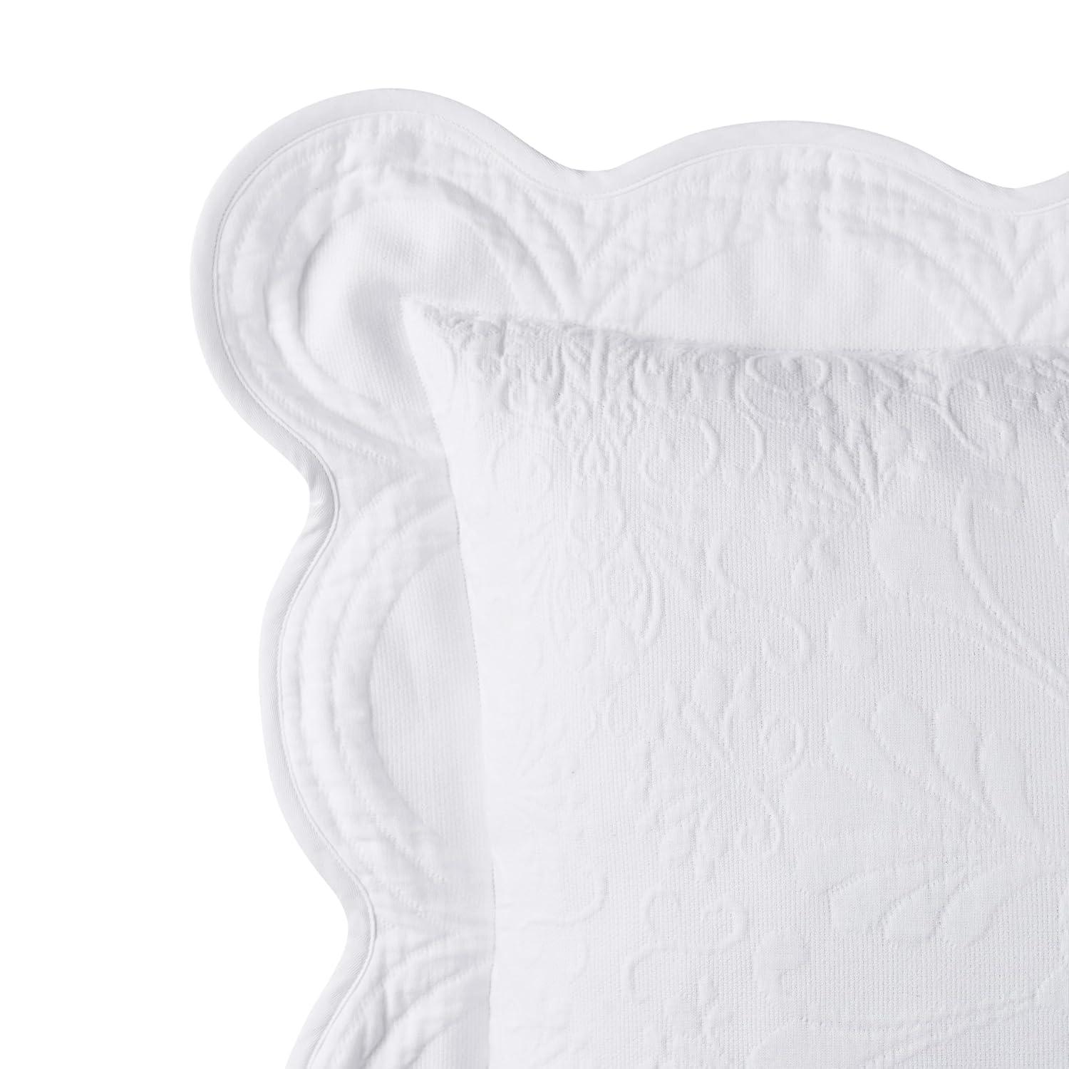 Historic Charleston Historic Charleston Charleston Estate Sham, Scalloped Pillow Cover, Single