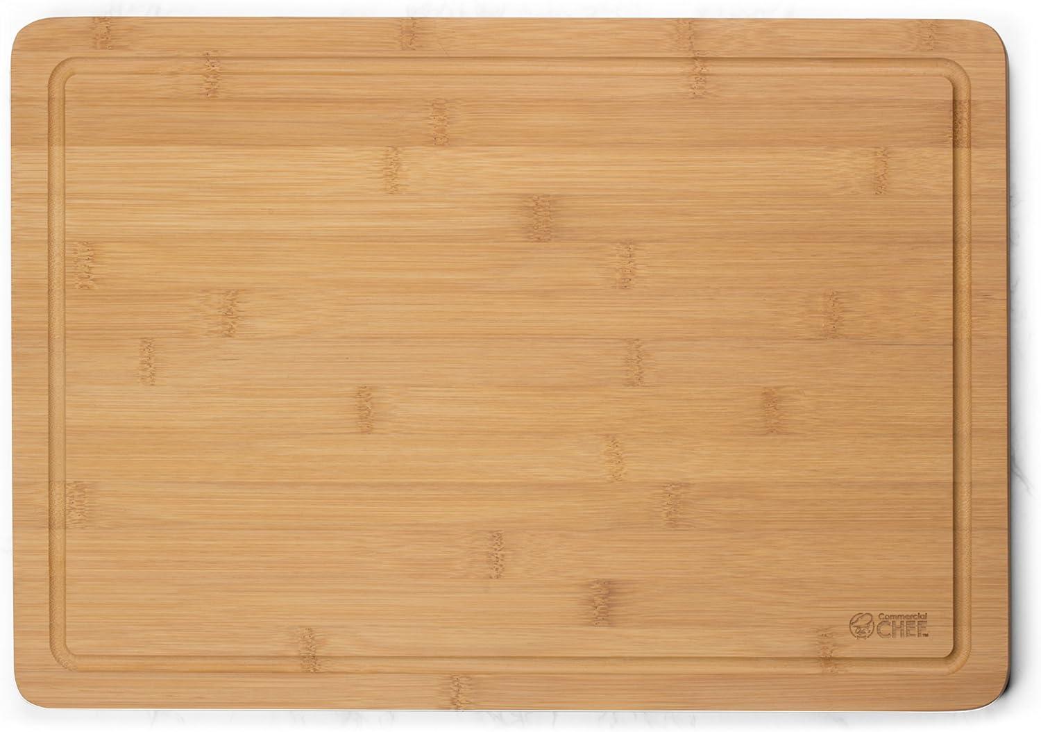 Large Natural Bamboo Rectangular Cutting Board