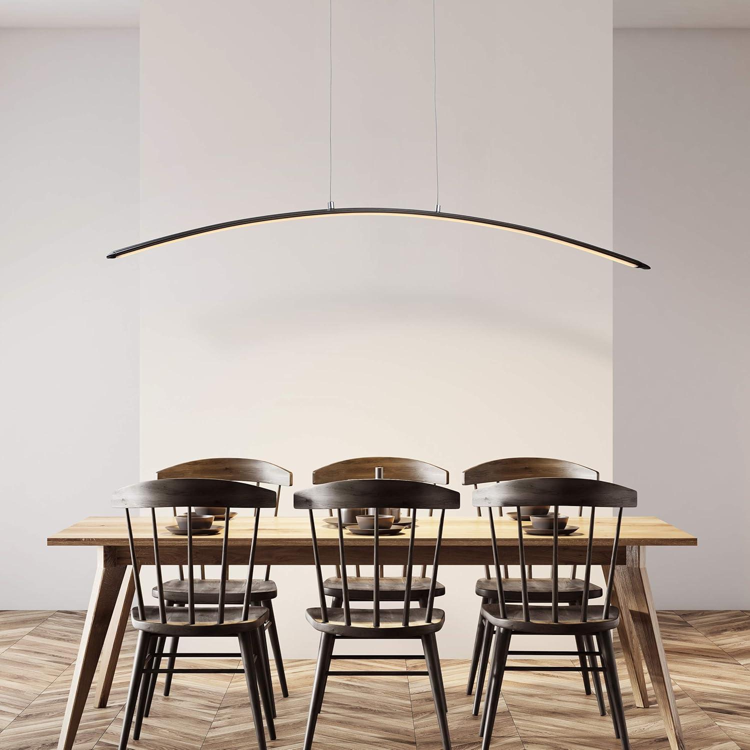 JONATHAN Y Roxanna Dimmable Adjustable Integrated LED Metal Linear Pendant