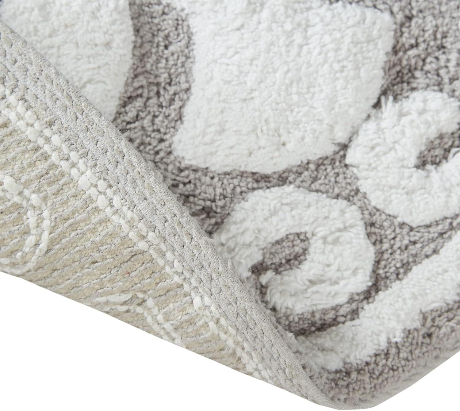 Madison Park Casablanca Medallion Cotton Tufted Bath Rug
