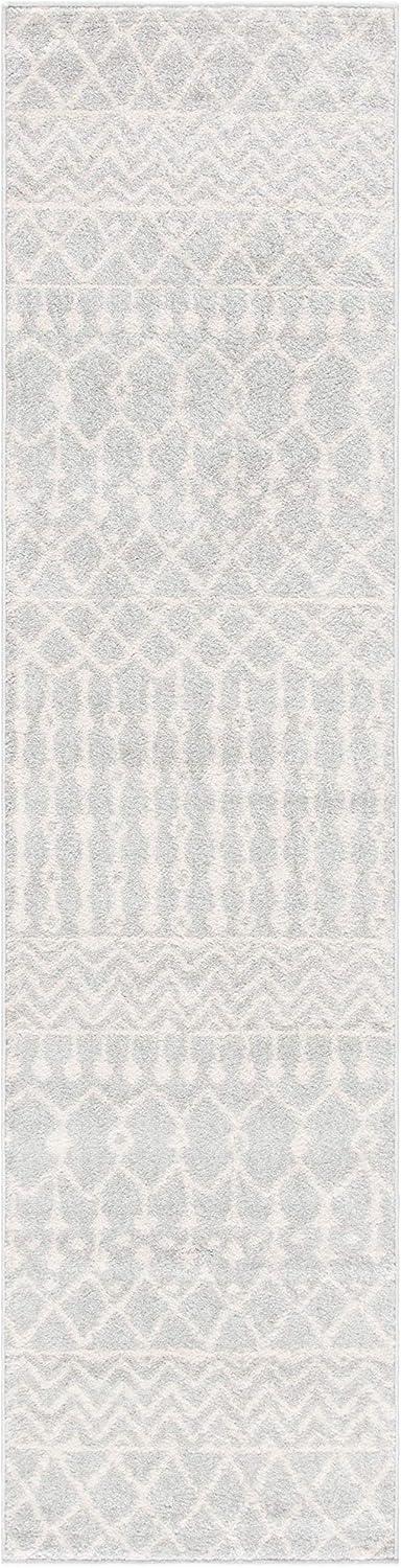 Tulum TUL270 Power Loomed Runner Rug - Light Grey/Ivory - 2'x15' - Safavieh.