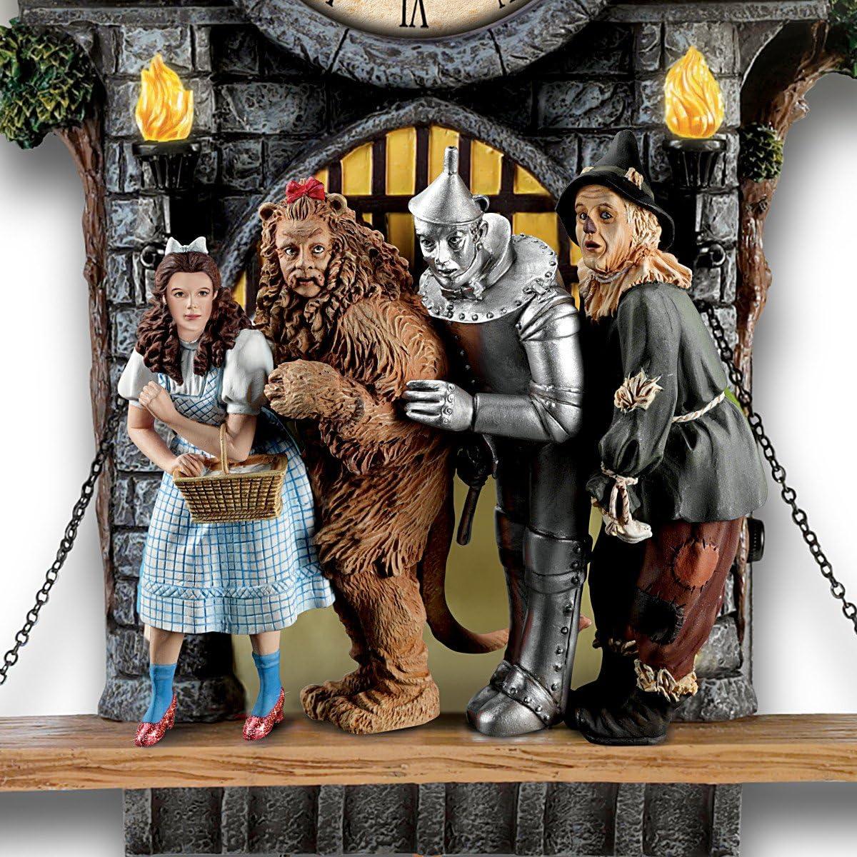 Bradford Exchange Wizard of Oz Wall Clock With Lights Motion & Sound LTD Edition