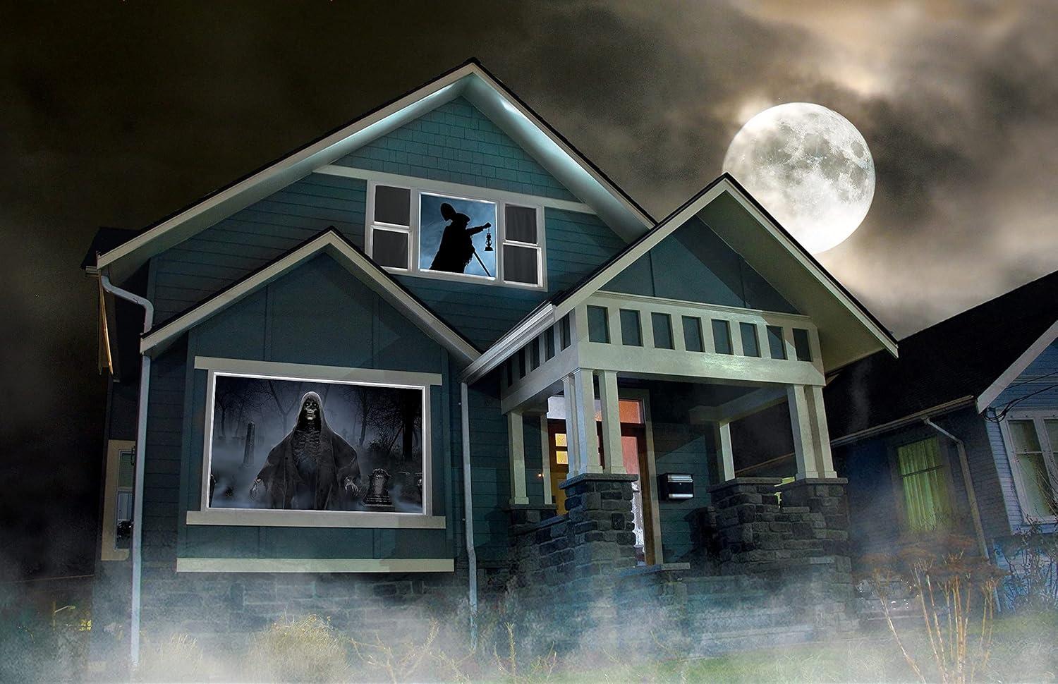 Holiscapes Holiday Digital Decoration Kit - Includes 16 AtmosFX® Video Effects, HD projector, Projection Screen