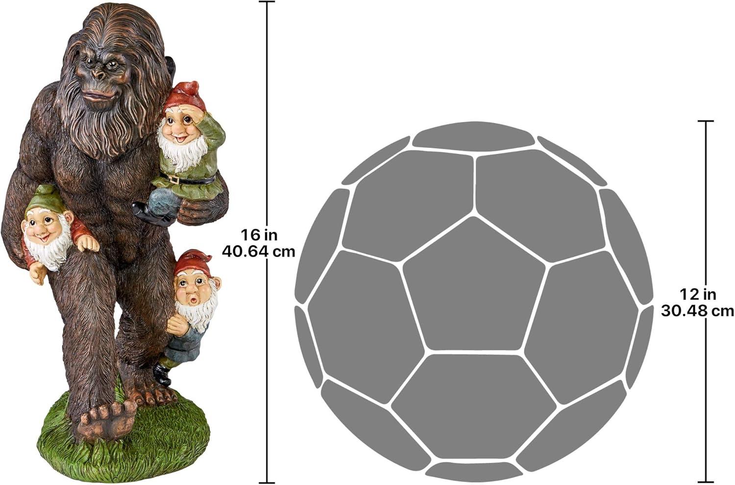 Schlepping the Garden Gnomes Bigfoot Statue
