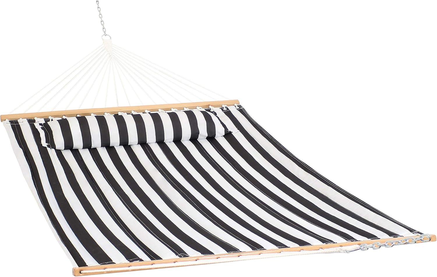 2-Person Quilted Polyester Spreader Bar Hammock