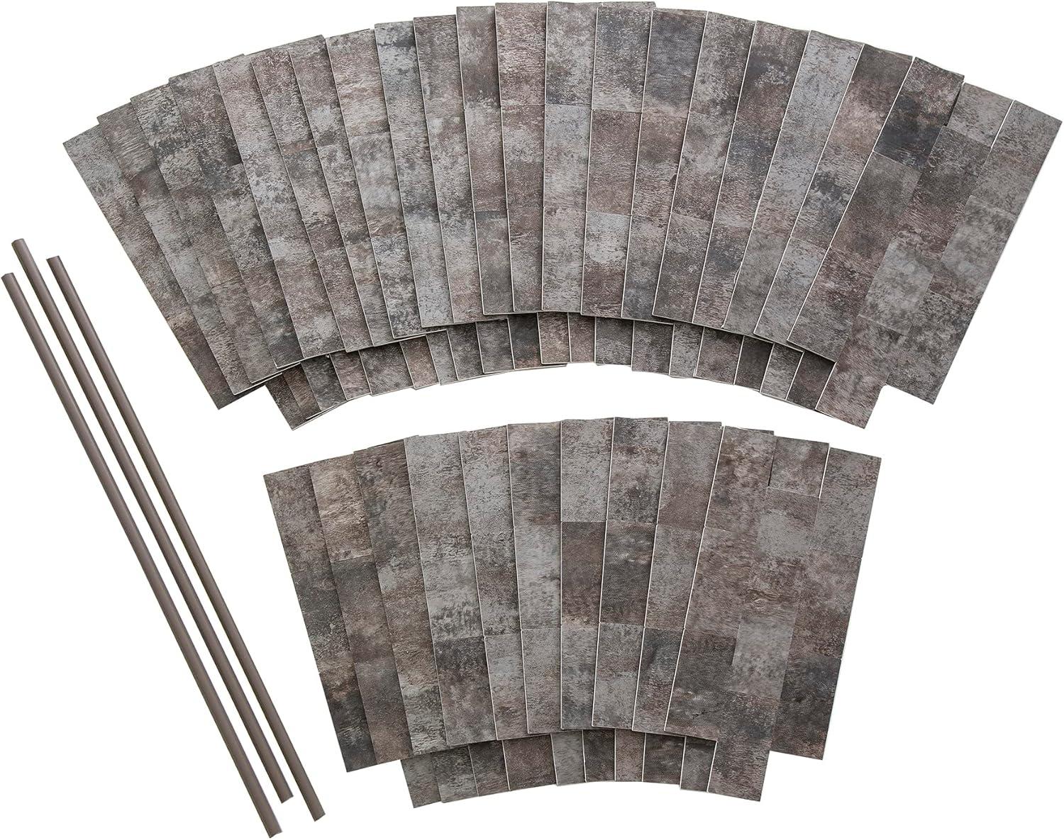 12'' W x 12.75'' L PVC Peel and Stick Mosaic Tile