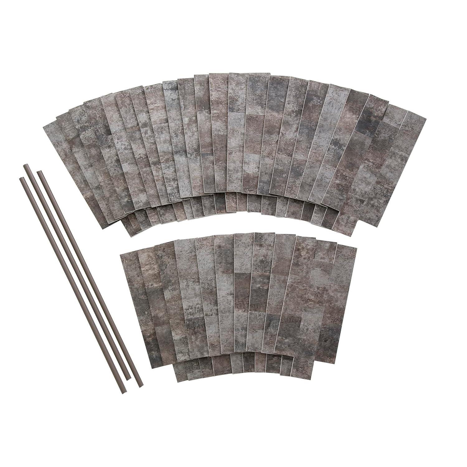 12'' W x 12.75'' L PVC Peel and Stick Mosaic Tile